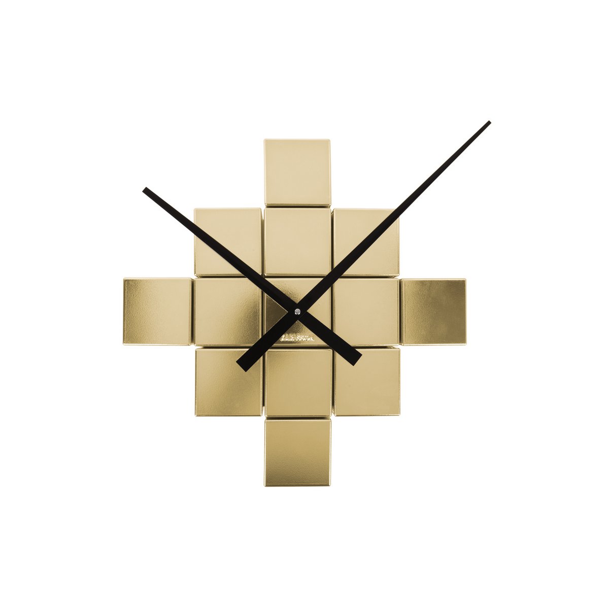 Orologio da parete fai da te cubico metallico