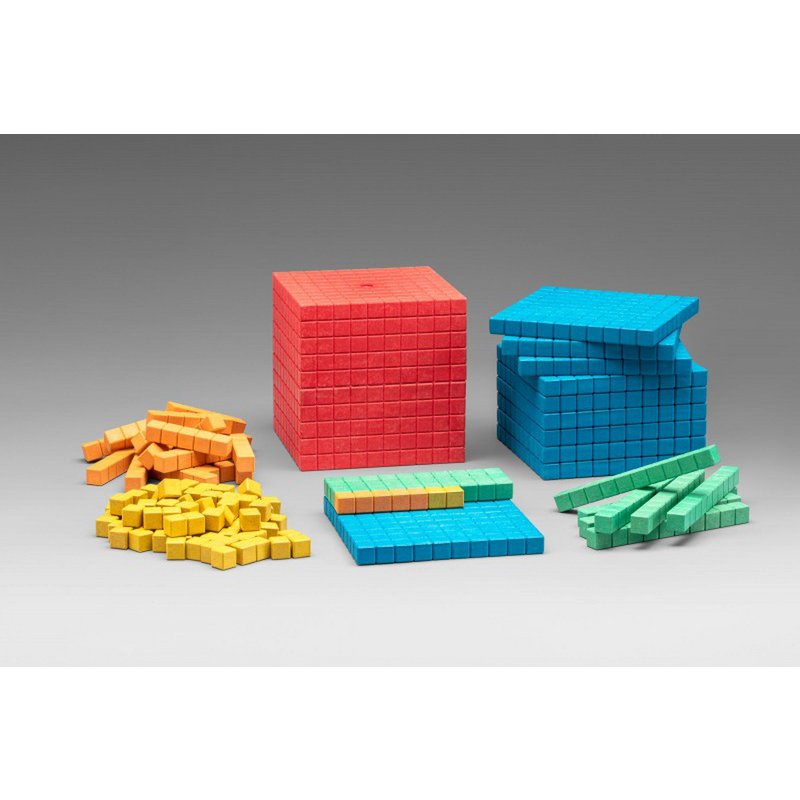 Cette gamme de base en 5 couleurs (141 pièces) | RE-Wood® Apprendre les calculs décimaux