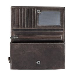 Large Buffalo Leather Wallet with Flap - 3 Colours - Arrigo