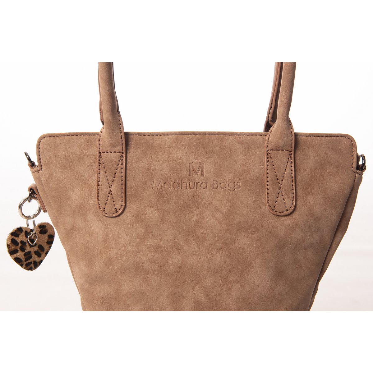 hand/shoulder bag dark brown curvy