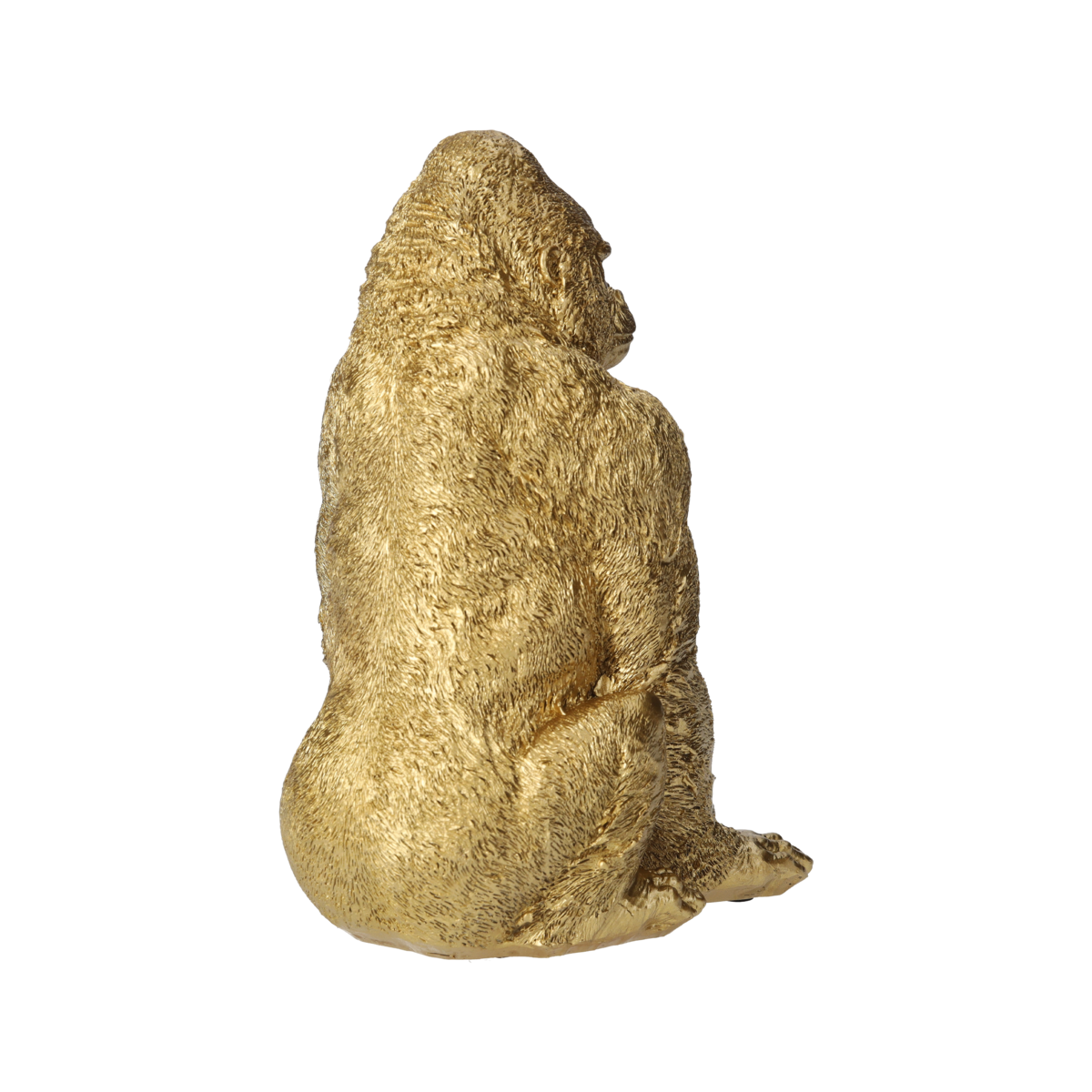 Decorative golden resin gorilla H23x16x13