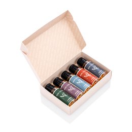 Mon Chemin® Duschöl-Entdeckungsset – Fünf Miniatur-Duschöle in luxuriöser Geschenkverpackung