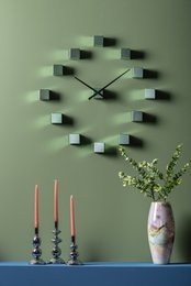 Reloj de pared DIY Cubic Metálico