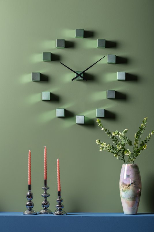 Reloj de pared DIY Cubic Metálico