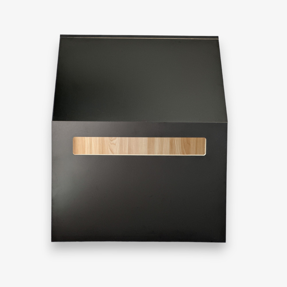 Kattenhuis | hondenhuis | hout | katoen | zwart | 58 x 58 x 65 cm