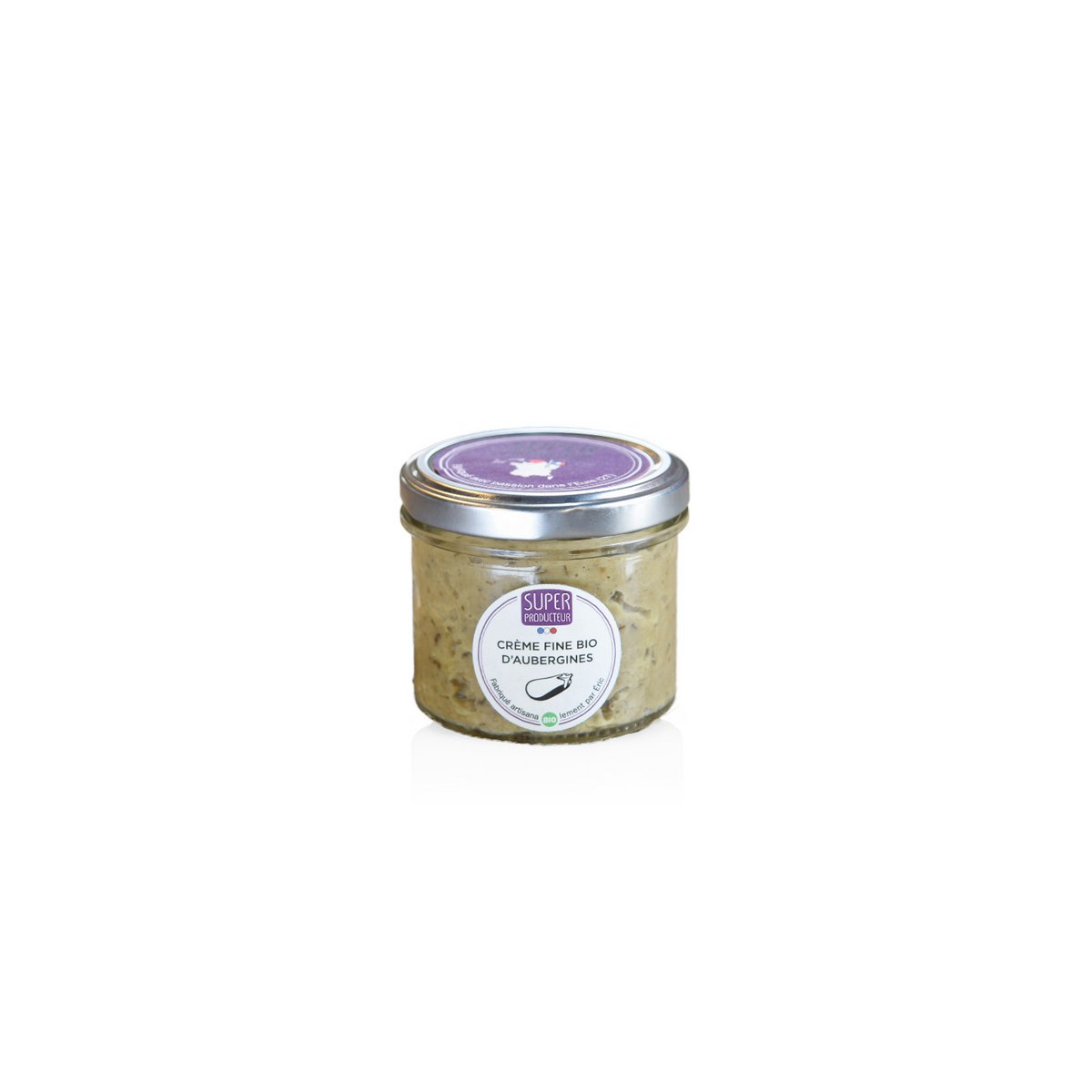 Biologische Fijne Aubergine Crème uit de Provence - 90g