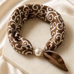 HS Pearl Scarf New Colors - Magnetic Pearl Closure