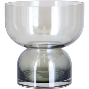 Glass of noelia on foot, D20cm H21cm, gray