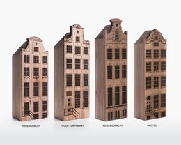 Maisons du canal d'Amsterdam - Quatre adresses - Noyer
