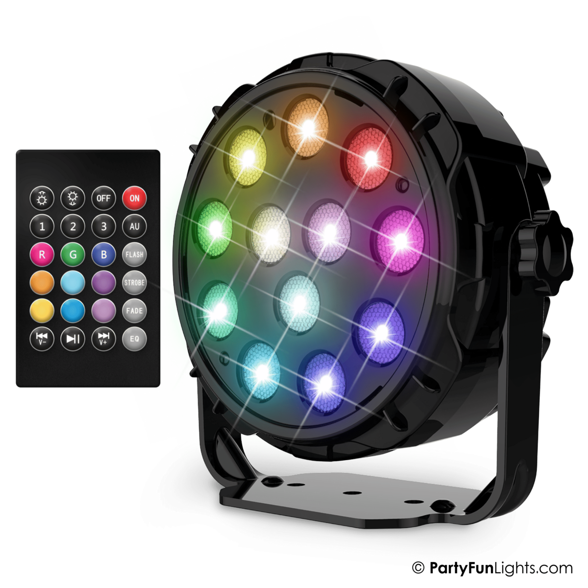 12 LED - PAR - Disco Lamp - with remote control