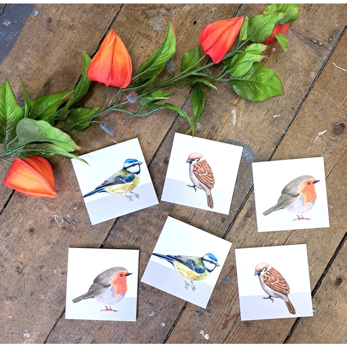 Posavasos pájaros