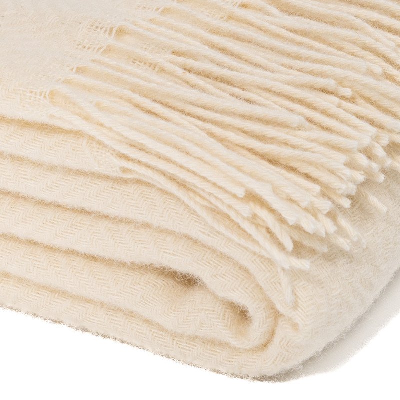 WOOOL Plaid - Diamant (Creme)