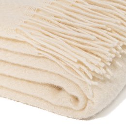 WOOOL Plaid - Diamant (Creme)