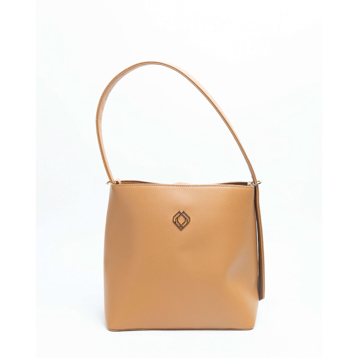 Bucket Bag Nila Apple Leather Camel