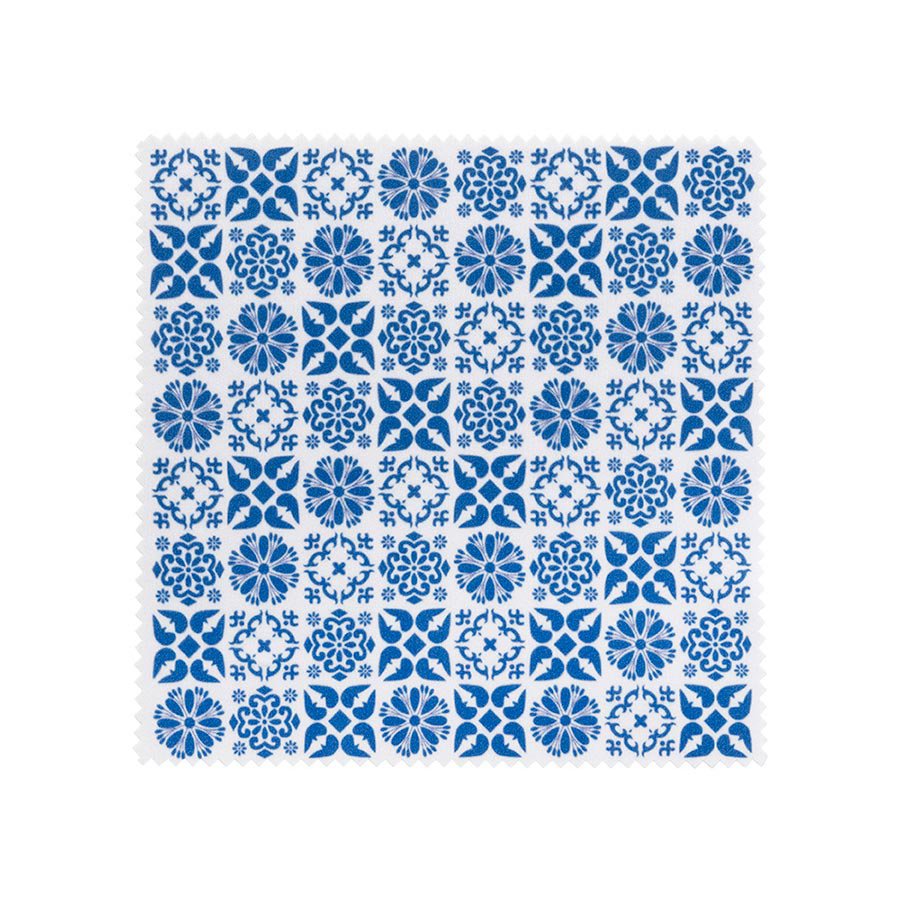 Chiffon Microfibre Bleu AZULEJO