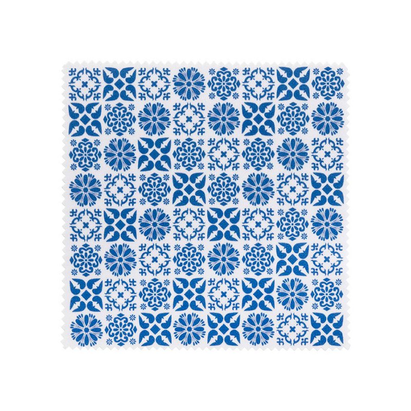 Chiffon Microfibre Bleu AZULEJO
