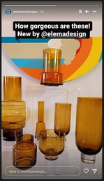 vase en verre épais de style rétro XXL, série: TYLER 46AM, édition de luxe en verre de 9 mm d'épaisseur