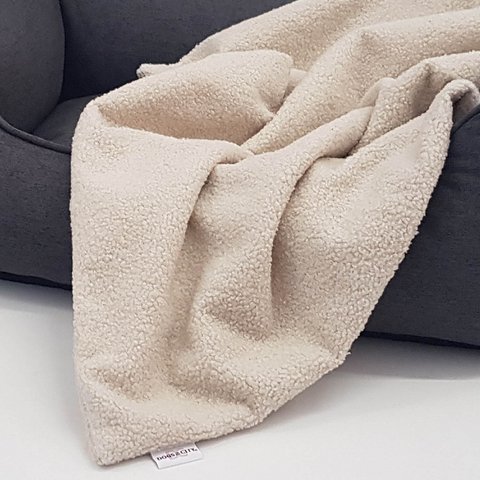 Hundedecke Plaid Curly creme