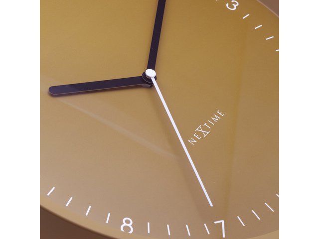 Zegar ścienny NeXtime Berlin 30 cm żółty