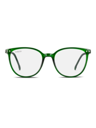 Stylish green round eyeglasses with a lightweight, durable frame. Suitable for everyday wear.