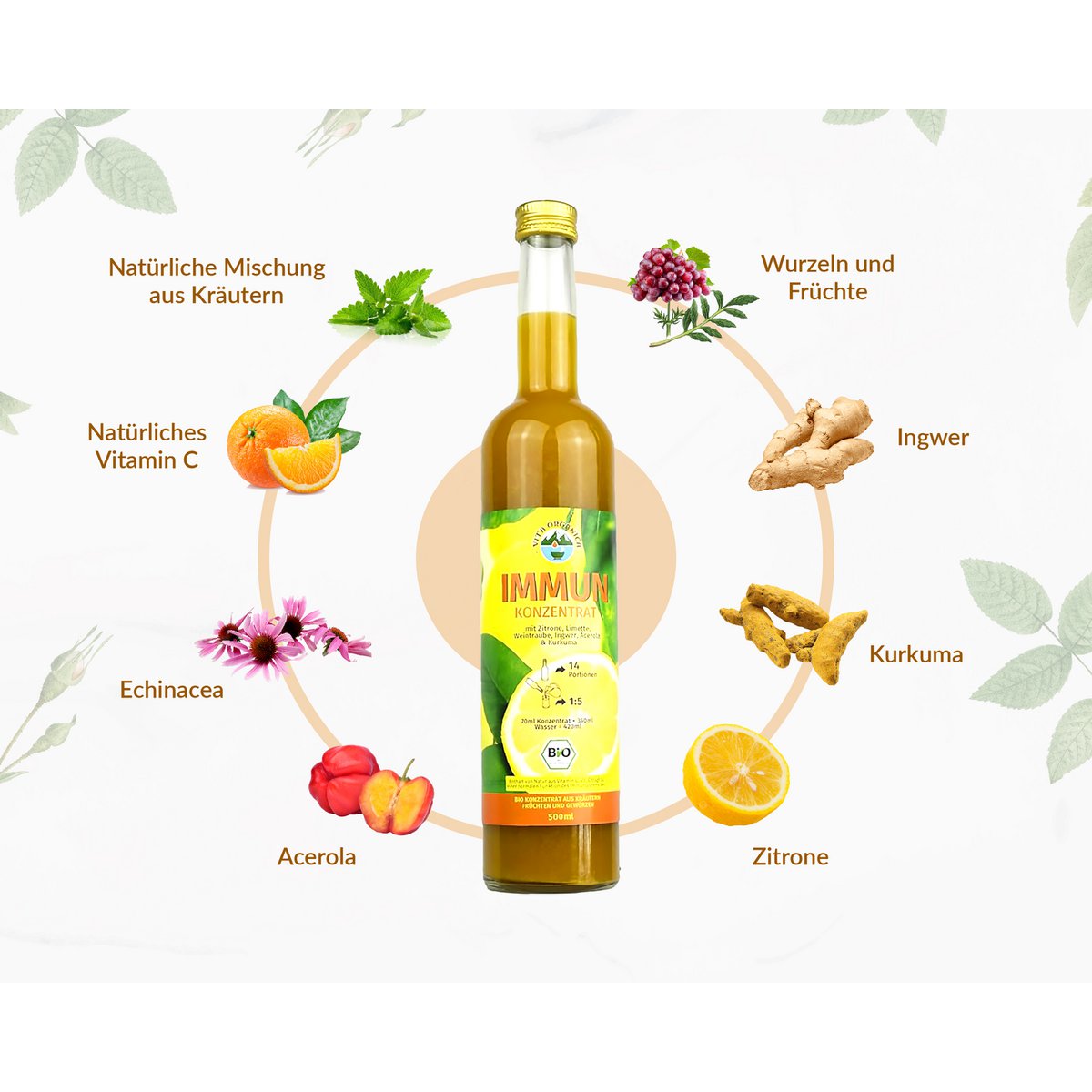BIO IMMUN Koncentrat 18x500ml Pakiet oszczędnościowy
