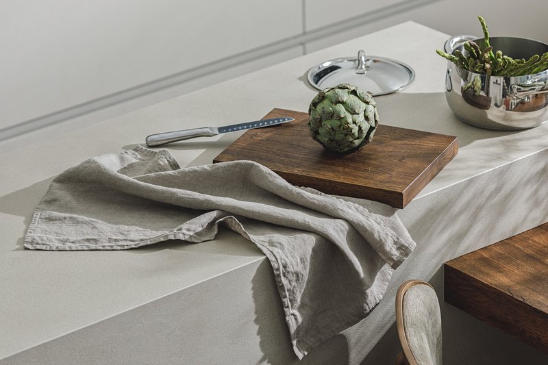 Paño de cocina (paños de cocina) / Natural, 100% lino