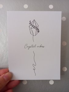 Kaart Crystal vibes (beige)