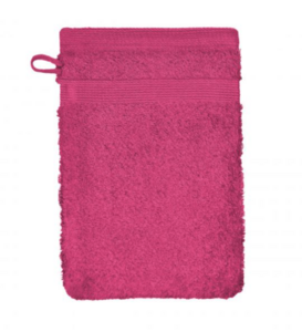 Waschlappen-Set aus 100 % Baumwolle Fuchsia