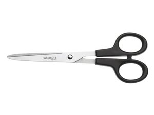 Westcott Scissors stainless steel 18cm plastic grip