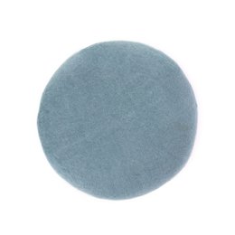 Sædepude omkring lyseblå lavet af filt, 100% naturligt materiale, 38 cm runde mange farver pastel, følt med uld-f lunge, fair trade & manual arbejde fra Nepal