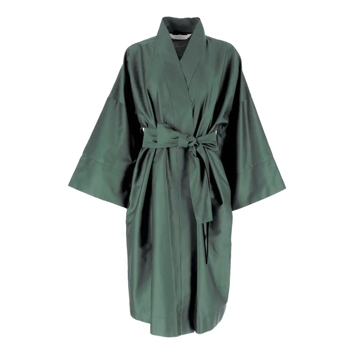 Albornoz kimono de satén Solid Royal Green