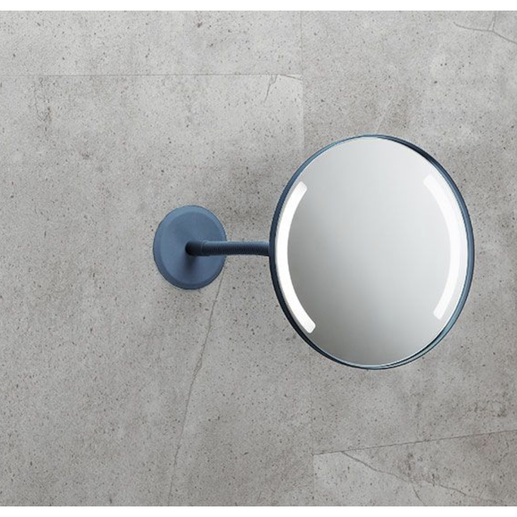 Lighting mirror Wall bracket and gooseneck for gluing and drilling