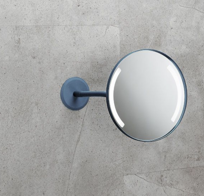 Lighting mirror Wall bracket and gooseneck for gluing and drilling
