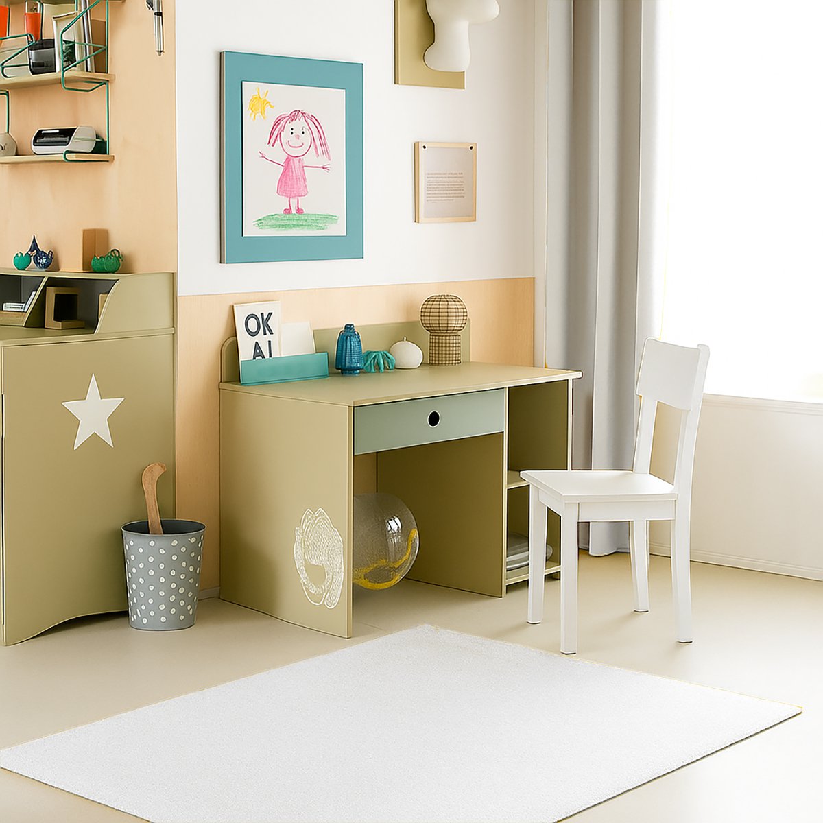 Rideaux en Gaze de Coton Bio Blanc