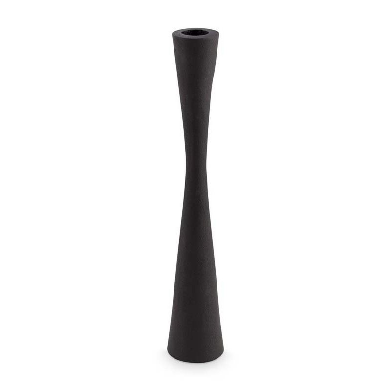 Candle Holder Metal Black 30cm