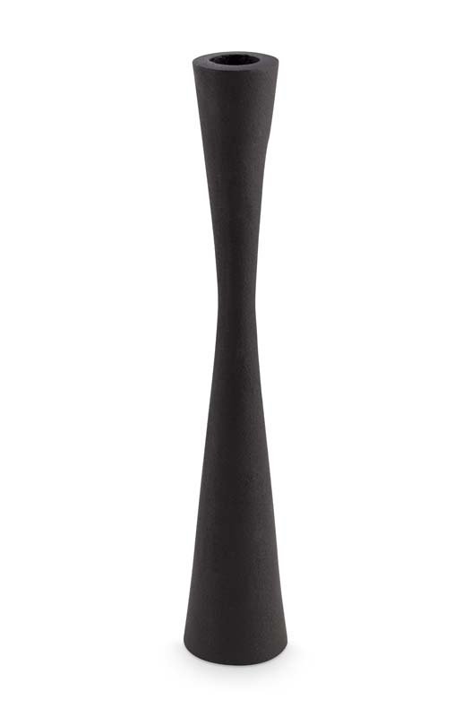 Candle Holder Metal Black 30cm