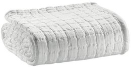 Hvid Swami stenvasket kast 130 x 200