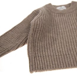 Maglione per neonati in lana lavorata a maglia - Lana Merino - Cobble