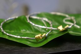 Olive Branch Earrings: Leaf Inspired Hoops (14k Gold Plated Silver)