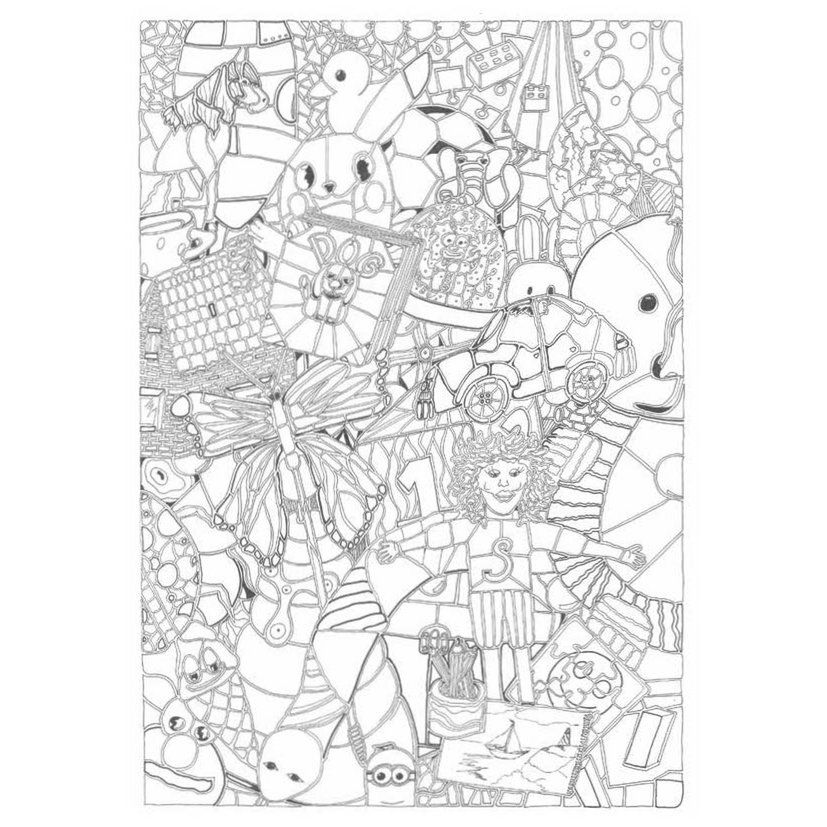 Coloring poster book 1 A5