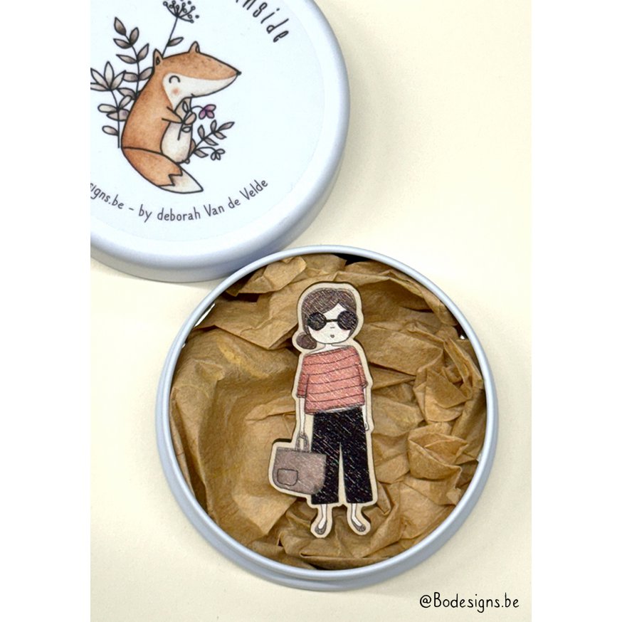 Houten pin - Helga