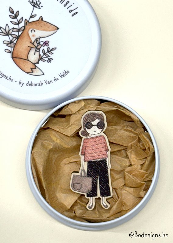 Houten pin - Helga