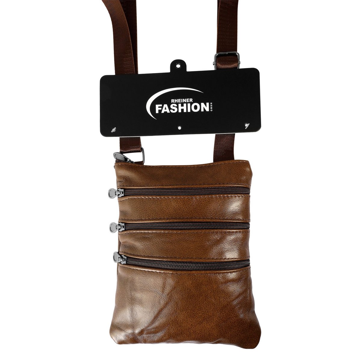 Sac à bandoulière en cuir véritable, unisexe