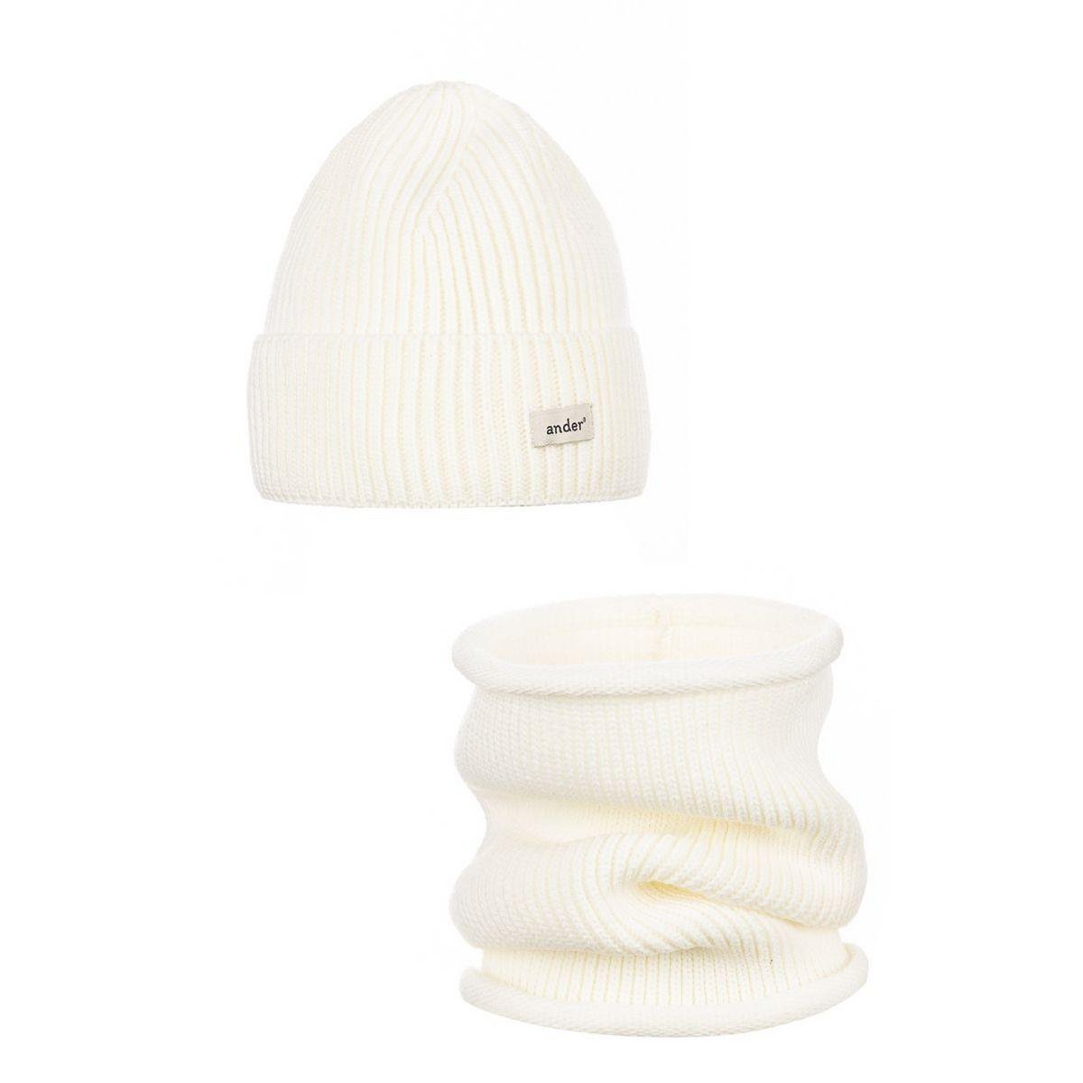 Hat and scarf with SESIL wool - BEIGE