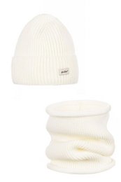 Hat and scarf with SESIL wool - BEIGE