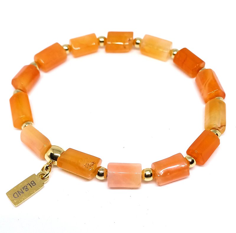 Bracciale elasticizzato con colonna di pietre preziose