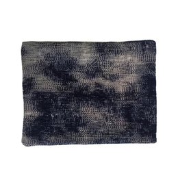 Funda de Cojín Kilim Anguila Negra Tejida a Mano
