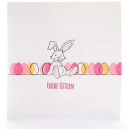 Timbre : lapin en peluche