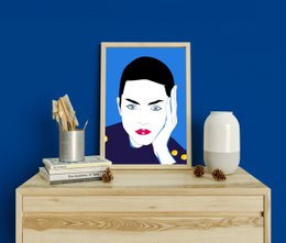 La Couverture - Vægkunstillustration