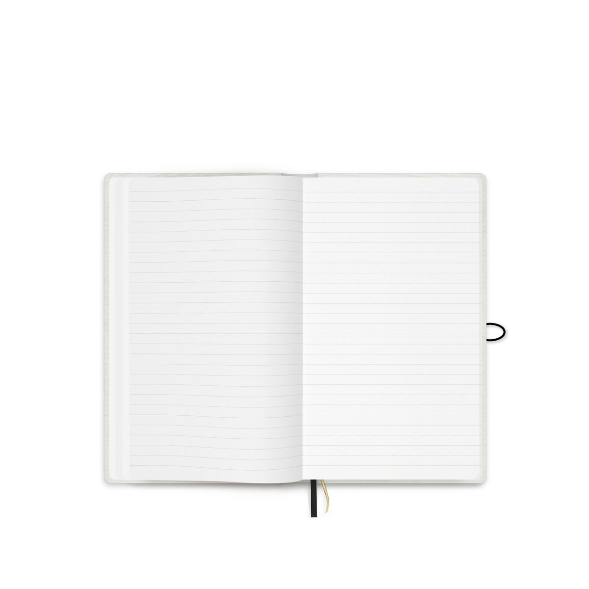 Notebook with button - linen - Moss Agate - FSC Mix Credit